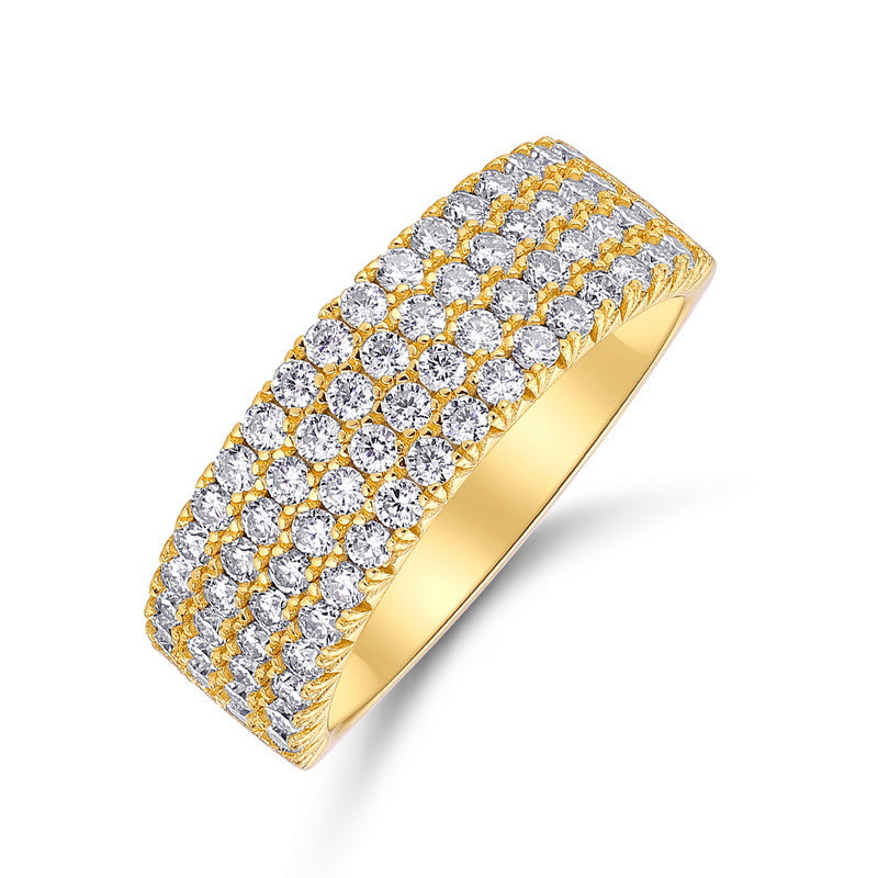 Planderful Classic Moissanite Sterling Silver Ring – Style 1
