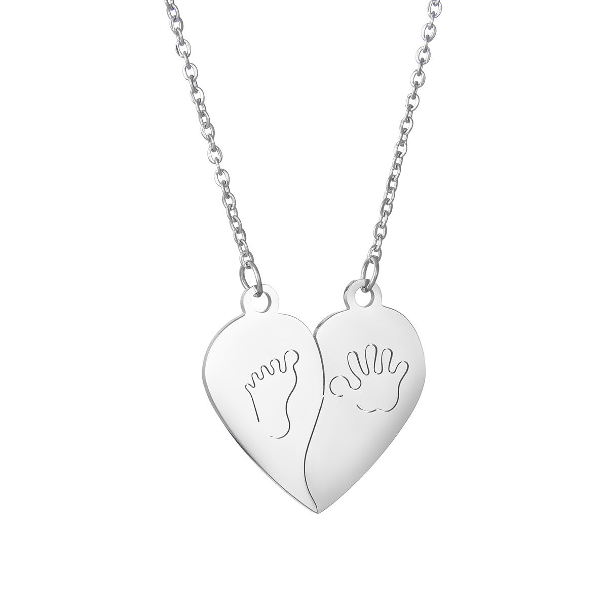 Elegant Stainless Steel Love Pendant Couple Necklace - Wholesale Jewelry from Reputable Factory