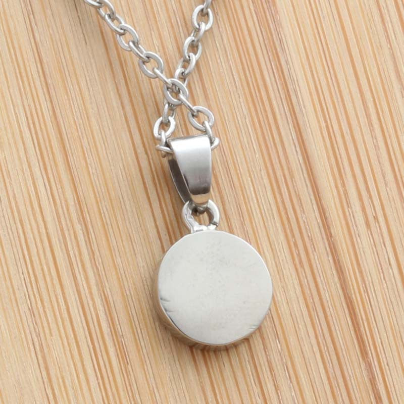 Punk Style Titanium Steel Gold Coin Necklace for Men - Retro Round Pendant by Planderful