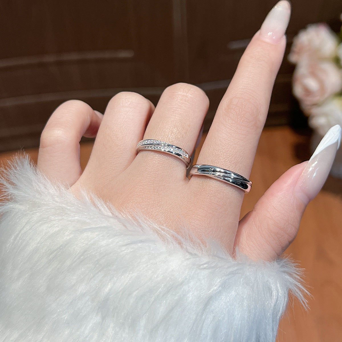 Mobius Pair S925 Sterling Silver Ring