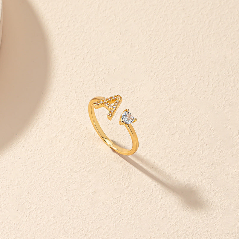 Vienna Verve Zircon Love Ring: European American Style