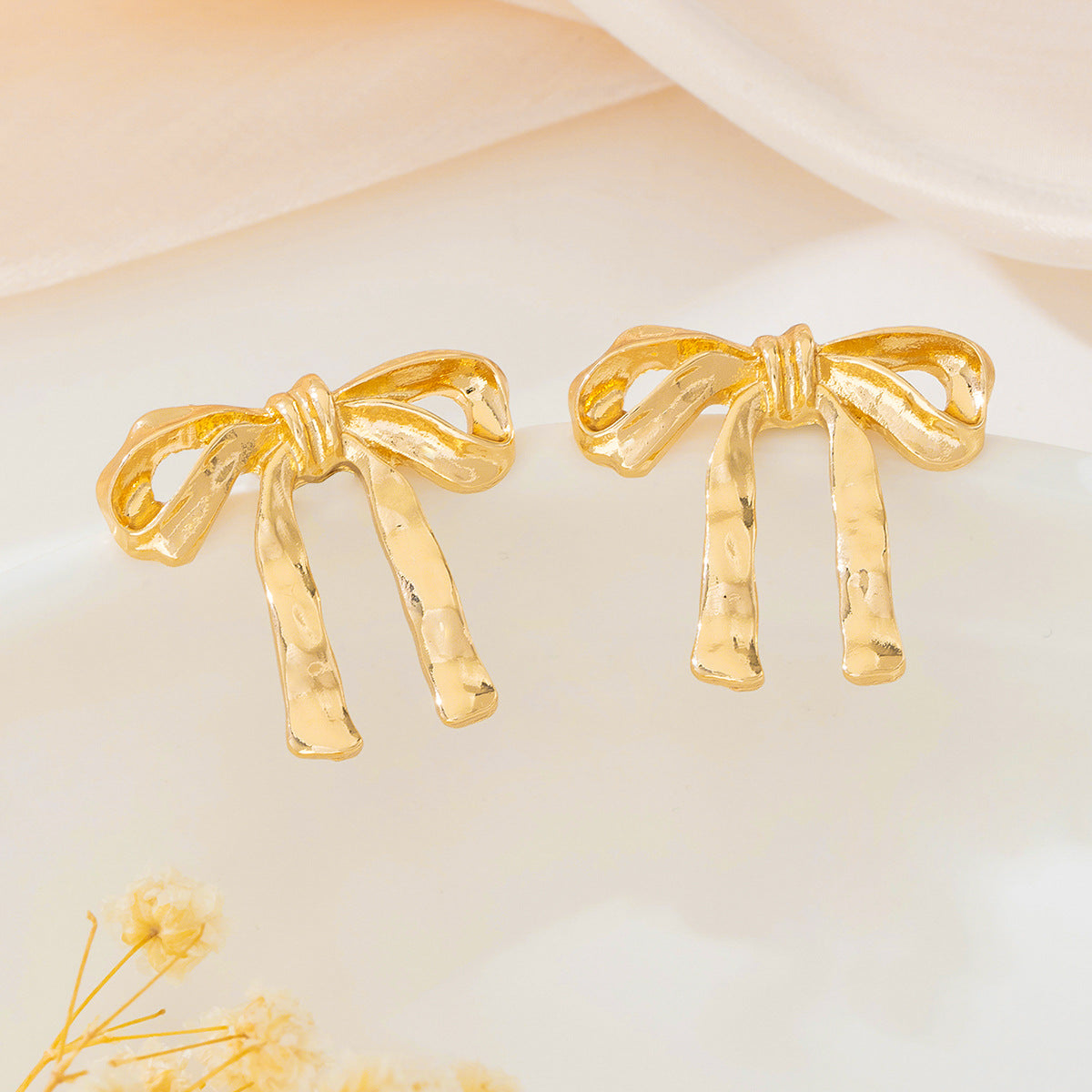 Planderful Vienna Verve Earrings – Exquisite Metal French Bow Design