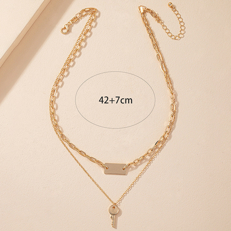 Double Cascade Key Necklace - Vienna Verve Collection