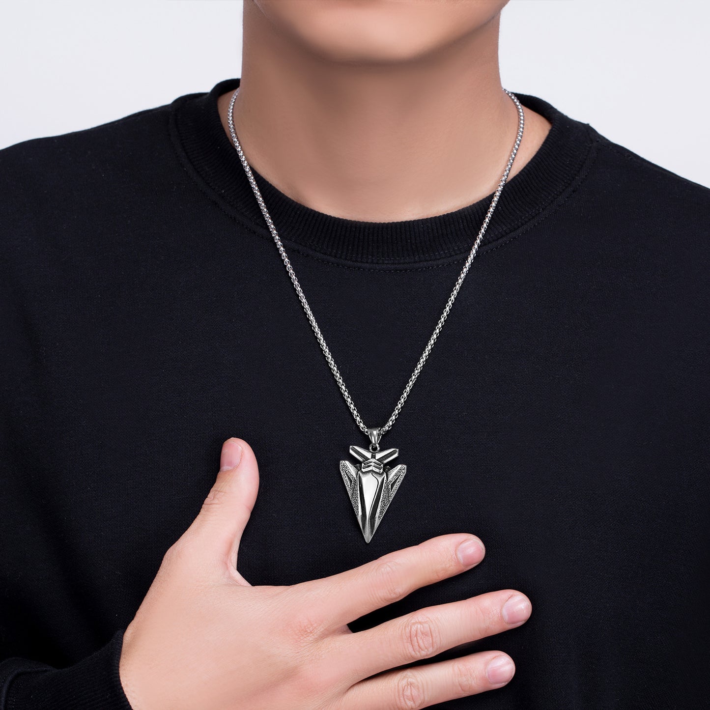 Steel Necklace Vintage Hip Hop