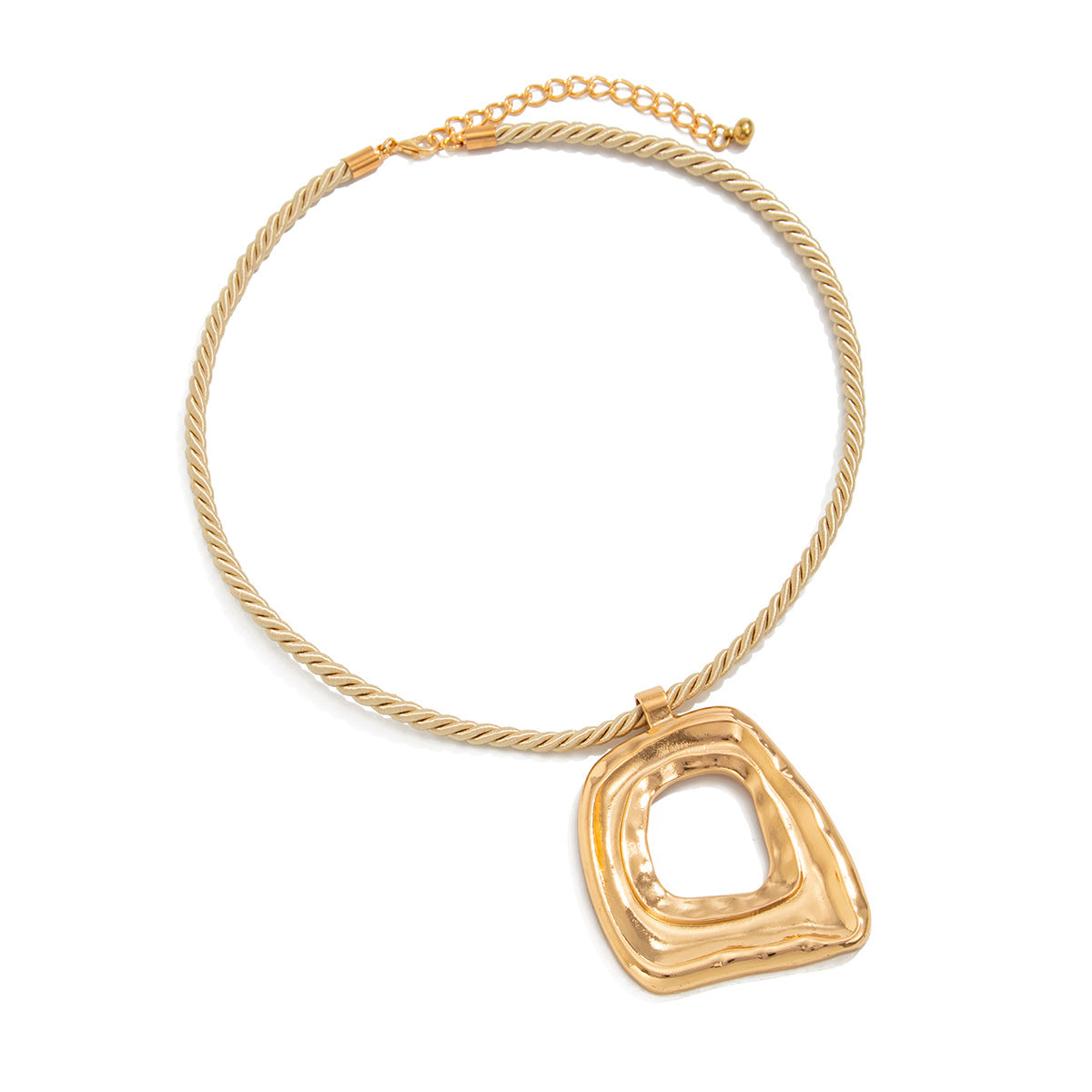 Punk Vortex Ring Rope Necklace
