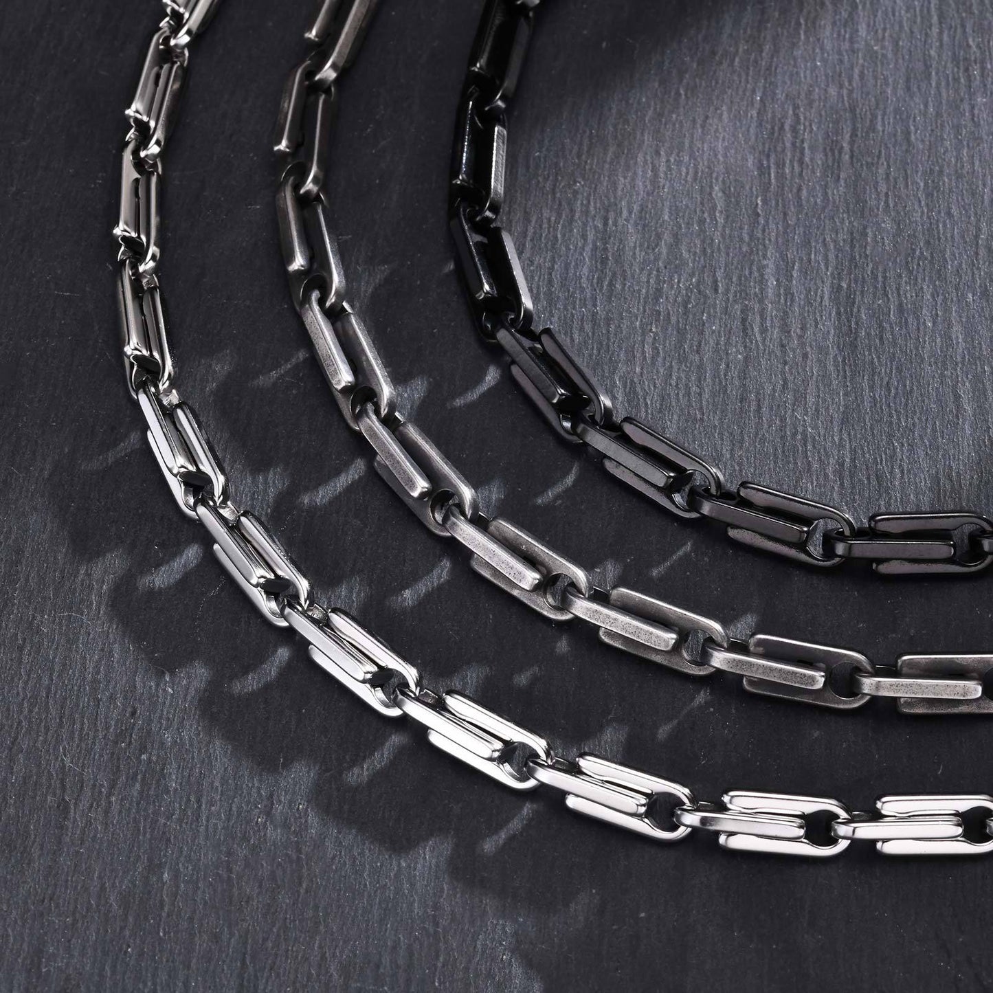 Hip Hop Stainless Steel Handmade Chain Bracelet for Men