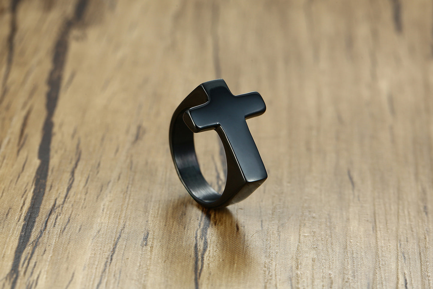 Titanium Steel Popular Jewelry Cross Casting Ring Wholesale