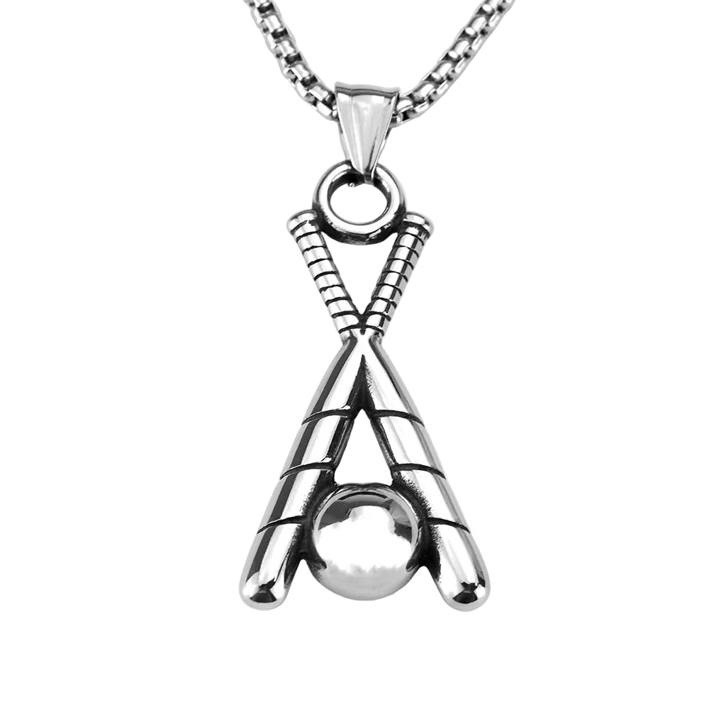 Punk Bat Stainless Steel Men's Pendant Necklace