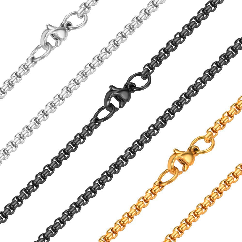 Planderful Gothic Titanium Necklace Unisex Gemini Spear Pendant Durable Jewelry for Men and Women