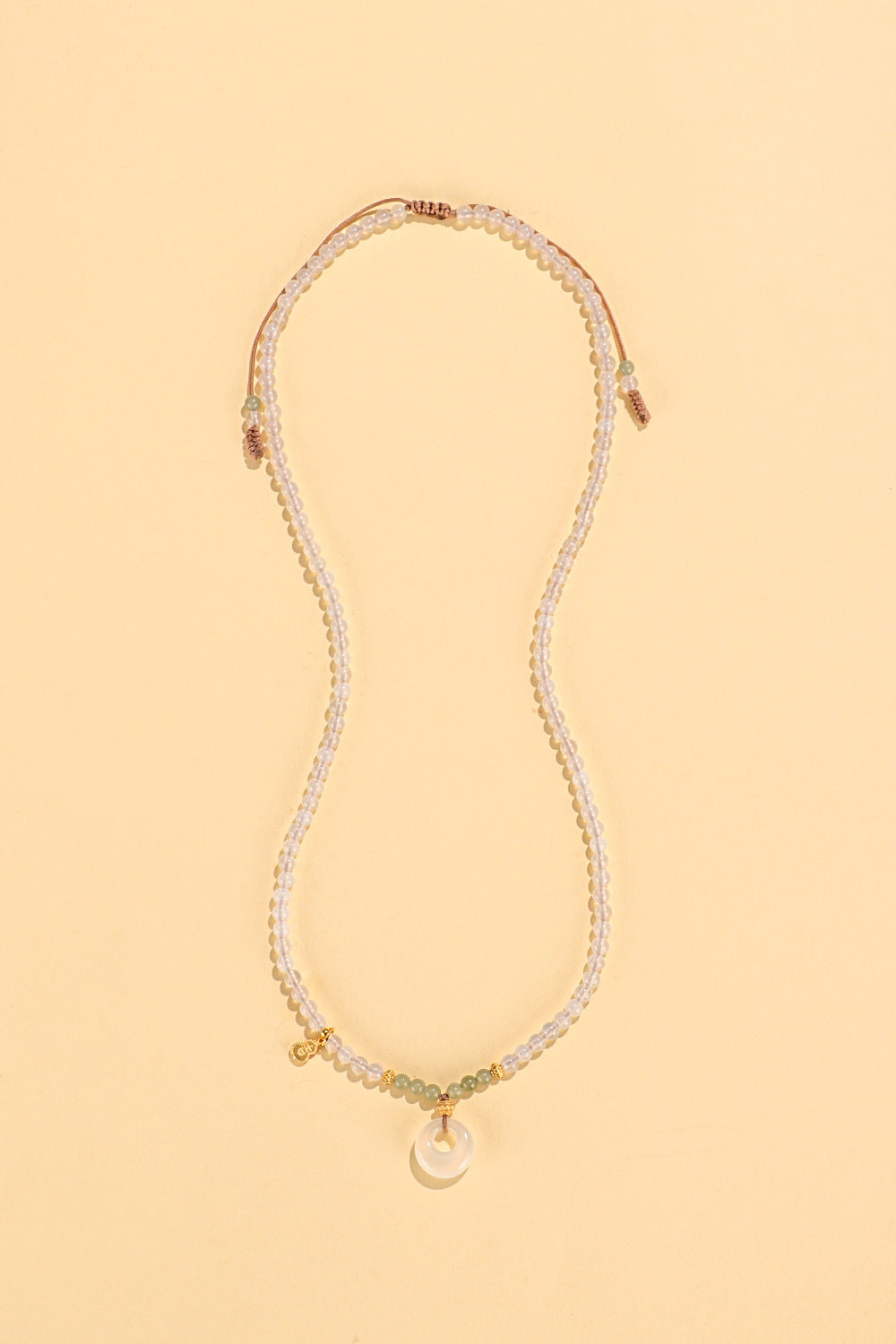 Hetian Jade Sandalwood Ruyi Lock Pendant Necklace