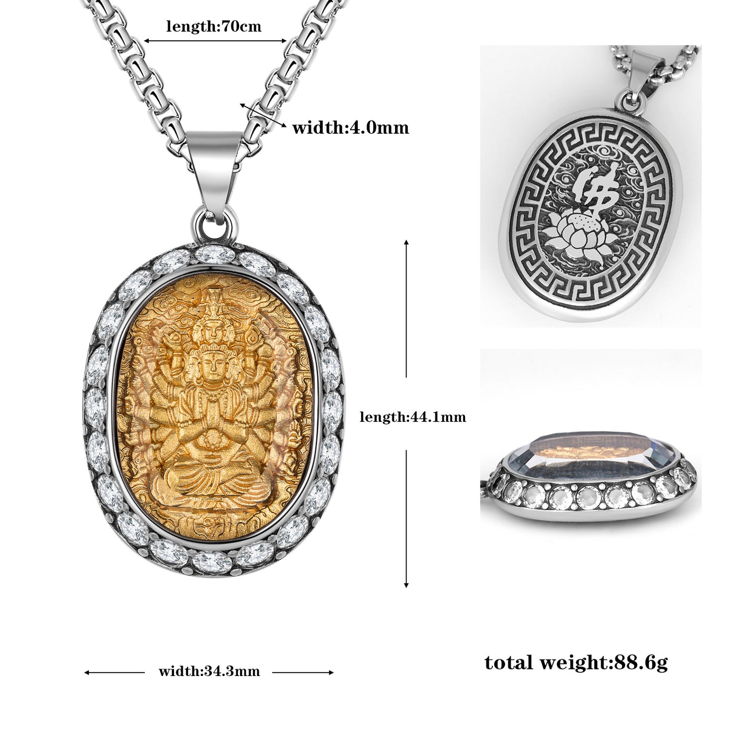 Zircon Necklace – Elegant Zodiac Saints Eight Patrons Pendant for Everyday Wear Planderful Collection