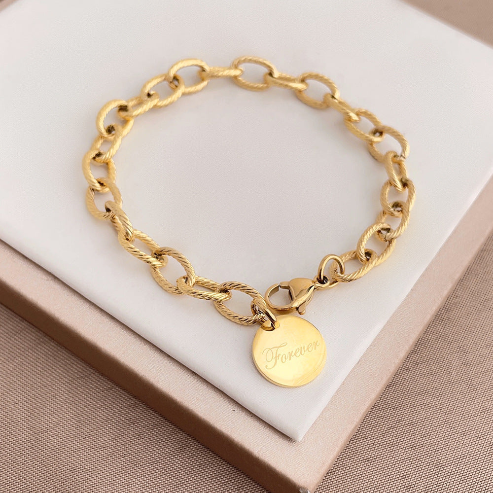 Planderful Jewelry Rose Gold Twist Bracelet