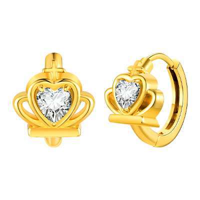 Zircon Heart Earrings — Nine Styles