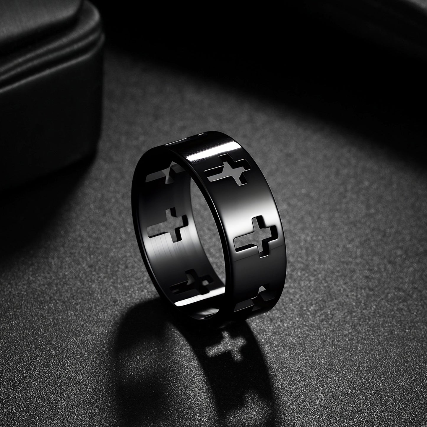 Planderful Everyday Genie Titanium Steel Cross Ring Unisex Fashion Jewelry For Men And Women Size 7 12