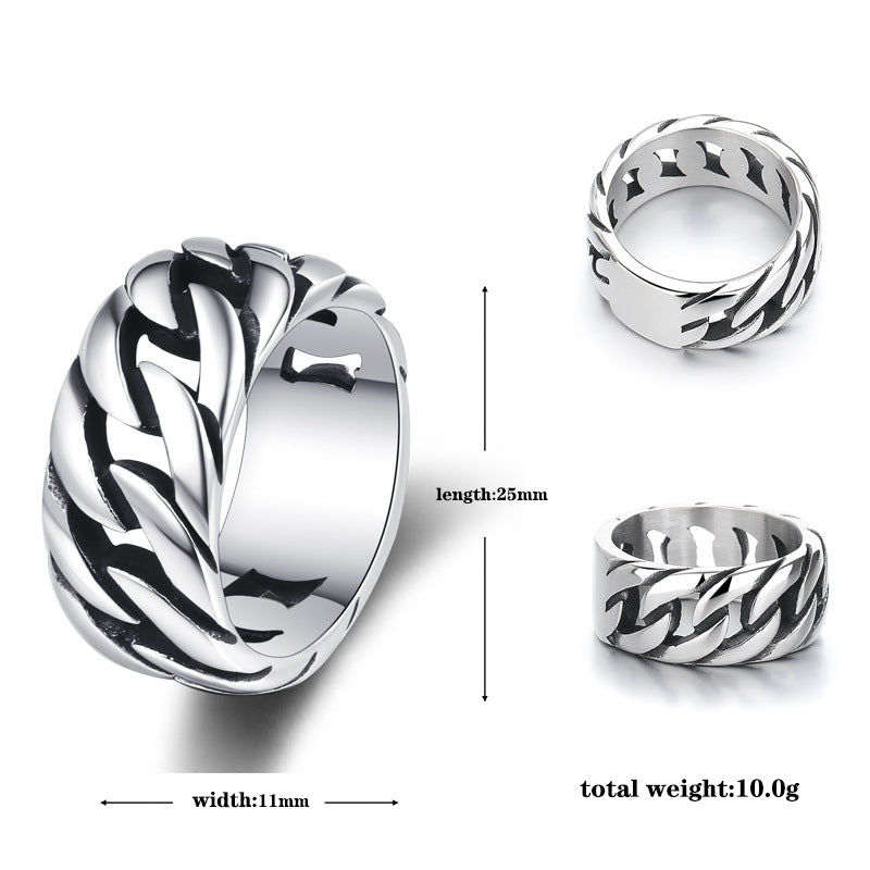 Steel Ring – Vintage Men's Ring For Everyday Wear