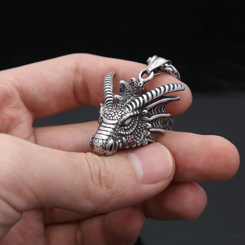 Personalized Titanium Steel Shenlong Pendant for Men
