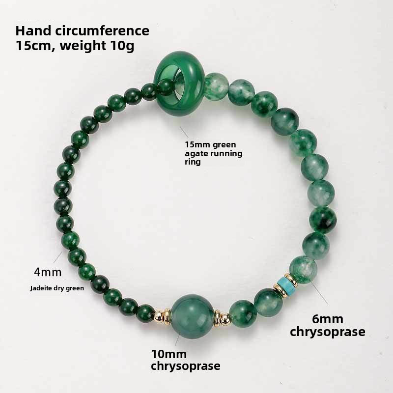 Chalcedony Agate Jadeite Bracelet