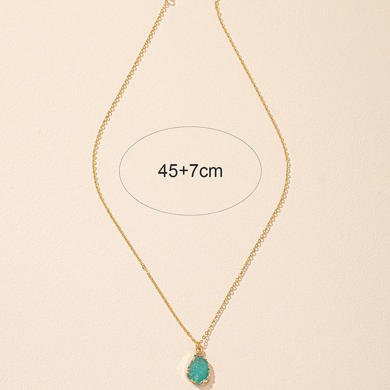 Crystal Bud Resin Necklace - Elegant Vienna Verve Collection