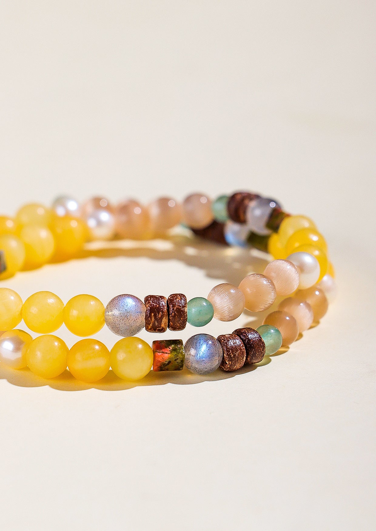 Planderful Fortune's Favor Bracelet – Elegant Natural Pearl and Opal Design