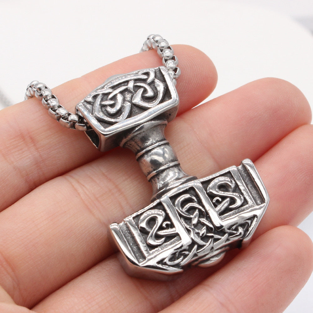 Planderful Viking Pendant Titanium Steel For Men Unisex Bold Protection Statement Charm
