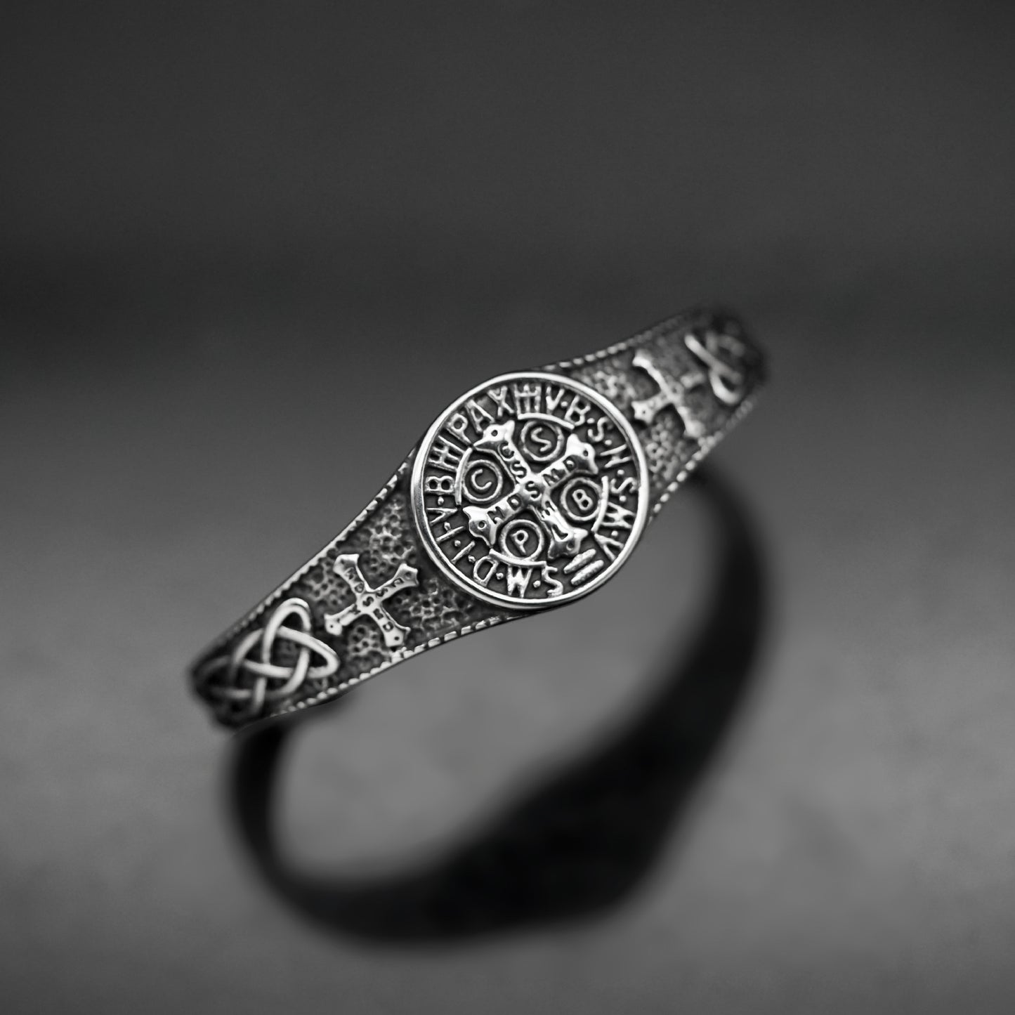 Planderful Stainless Steel Knot Cross Bracelet For Men And Women Unisex Protection Statement