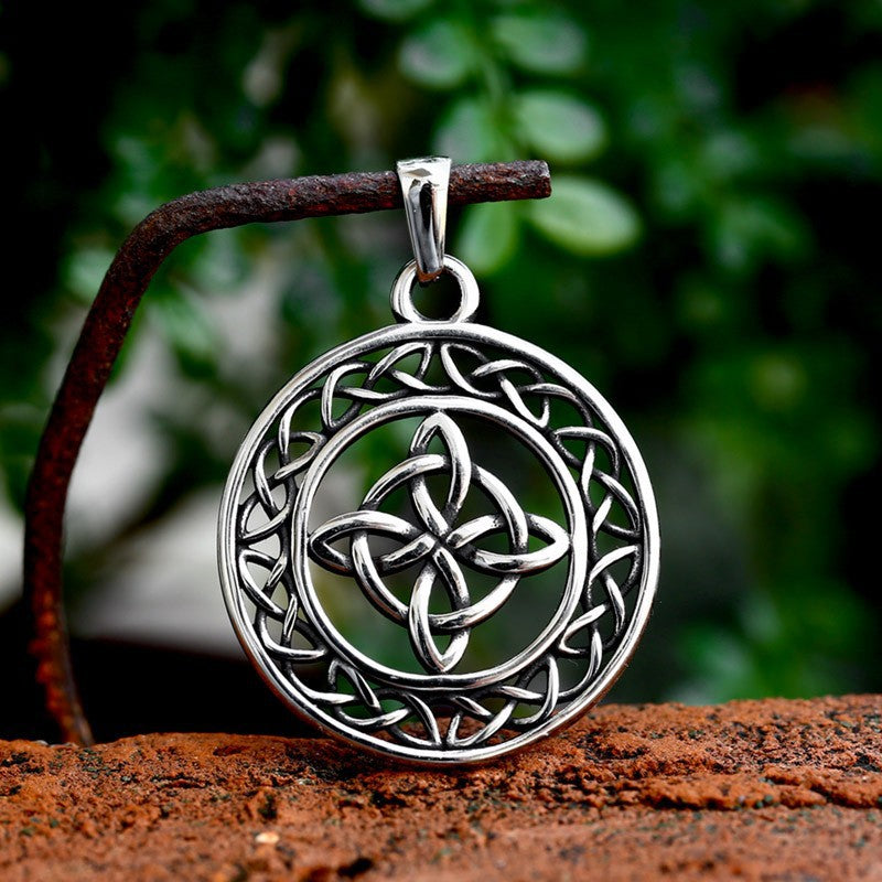 Titanium Steel Nordic Viking Celtic Knot Pendant for Men - Wholesale Retro Jewelry Manufacturer