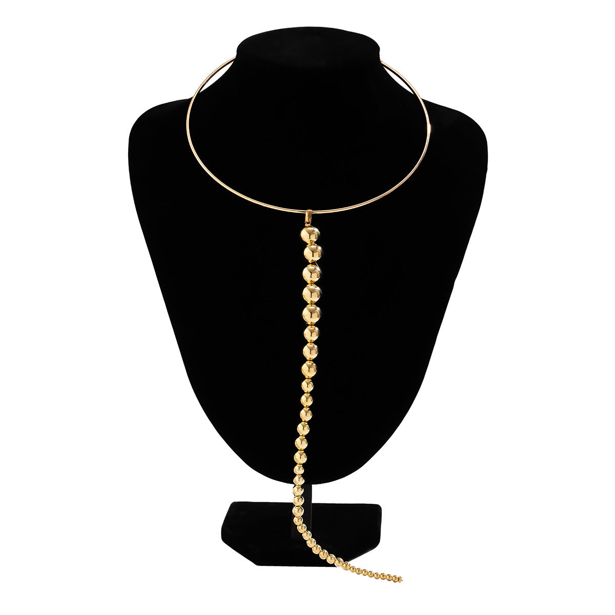 European and American Punk Style Necklace with Hanging Ball Pendant