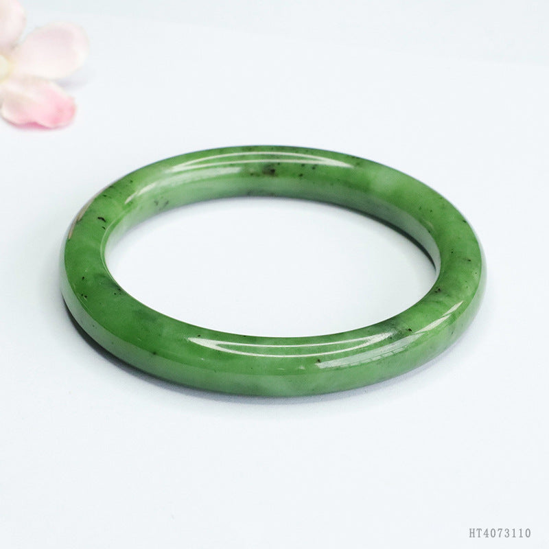 Hetian Jasper Round Bangle