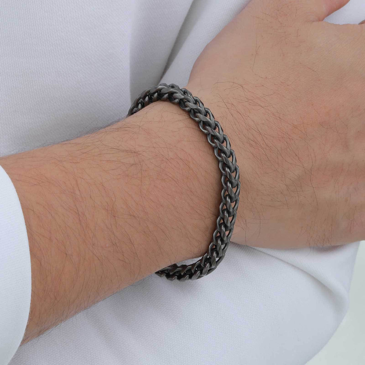 And Hip-Hop Keel Chain Stainless Steel Bracelet for Men