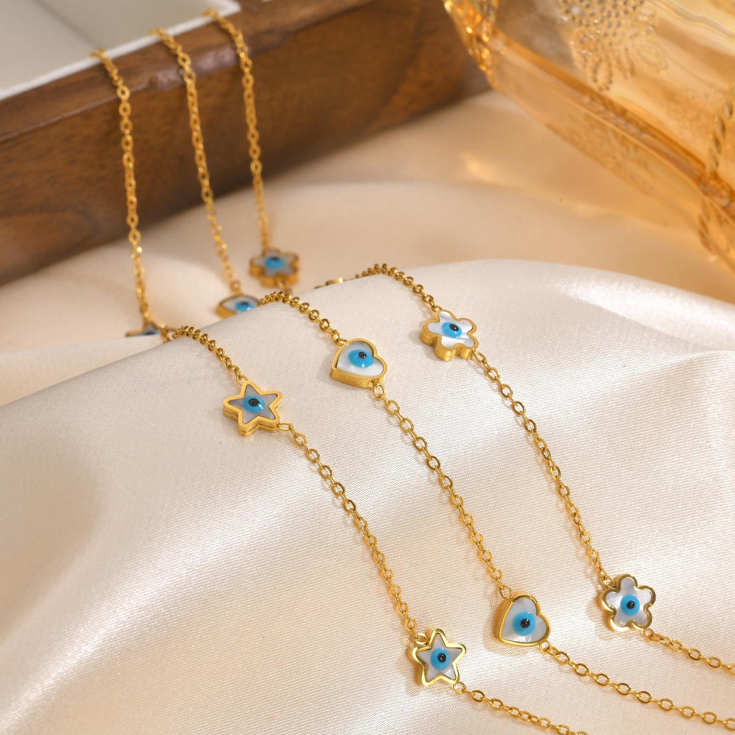 Fashion Personality Stainless Steel White Shell Necklace