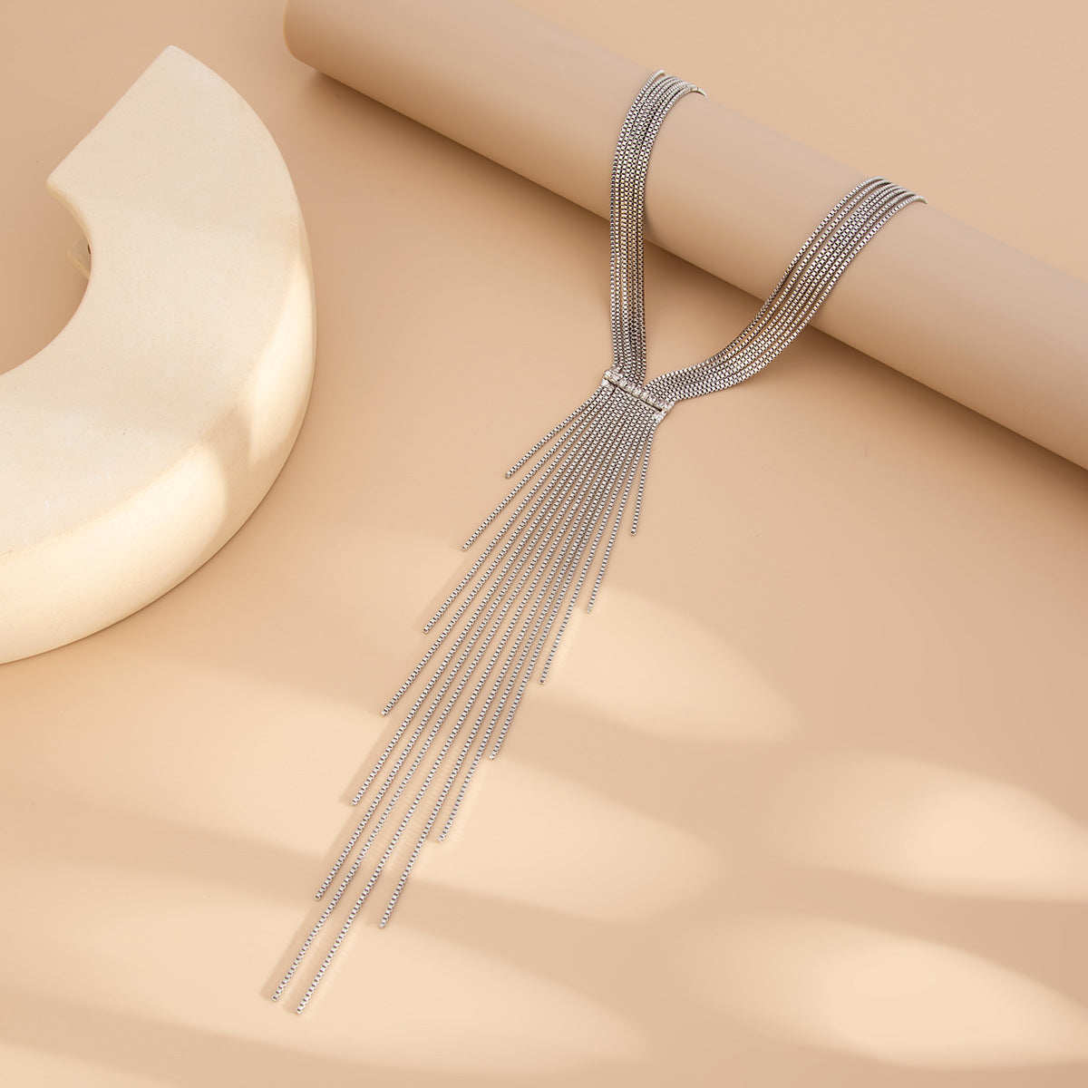 Planderful Vienna Verve Necklace – Unique Irregular Fringed Design