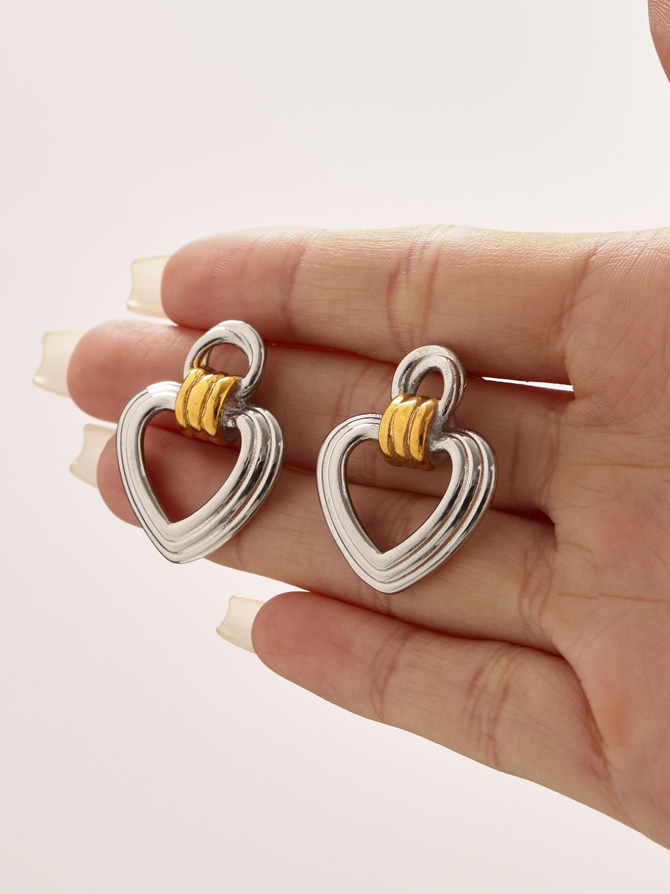 Planderful Stainless Steel Love Earrings For Women