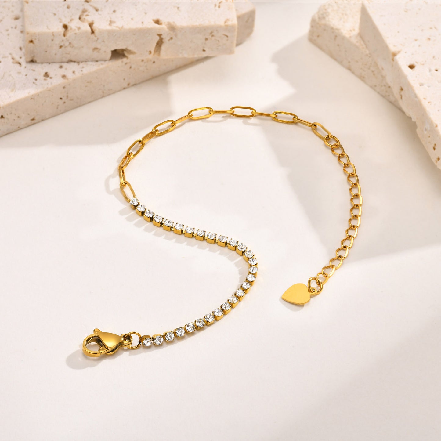 Stainless Steel Ladies Titanium Steel Fashion Bracelet Gold