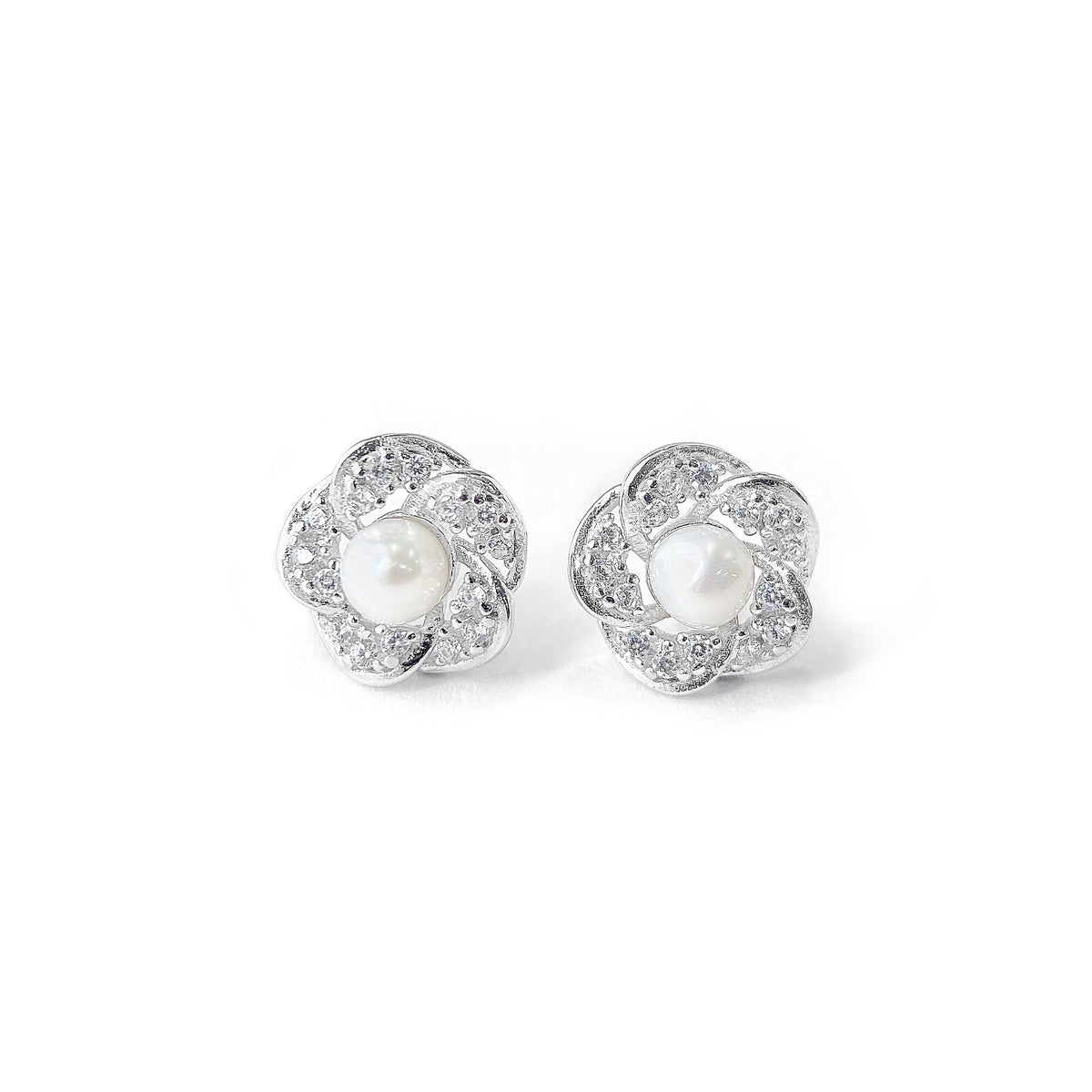 Minimalist Pearl 925 Sterling Silver Women's Earrings