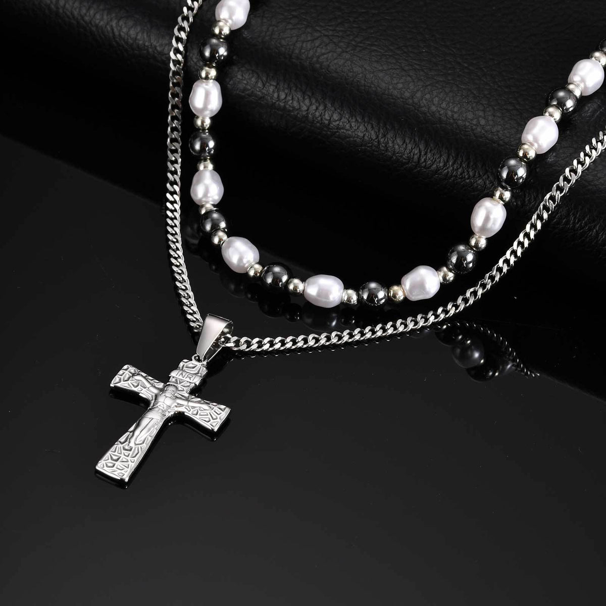Cross Stainless Steel Pendant for Men