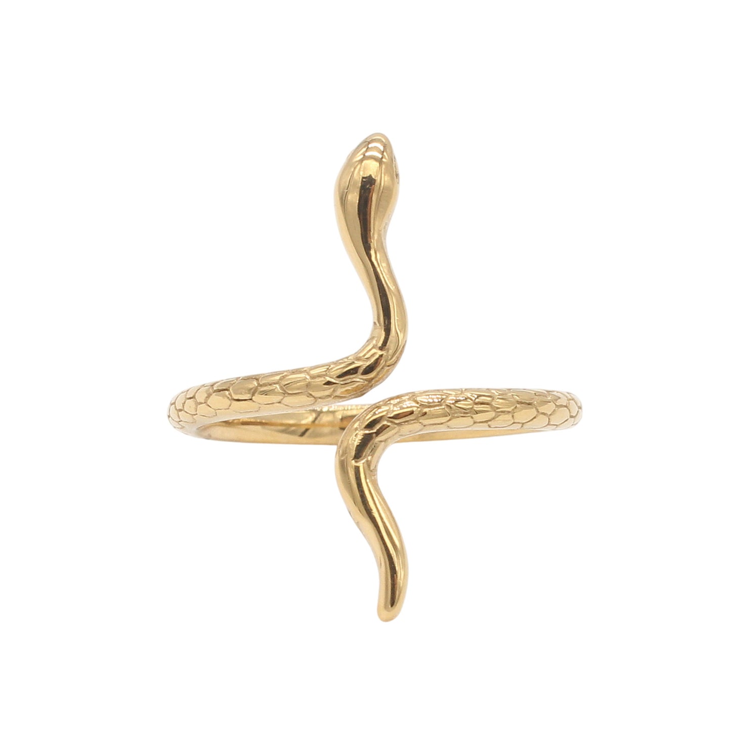 Planderful Everyday Genie Retro Snake Titanium Steel Ring Unisex Statement Jewelry