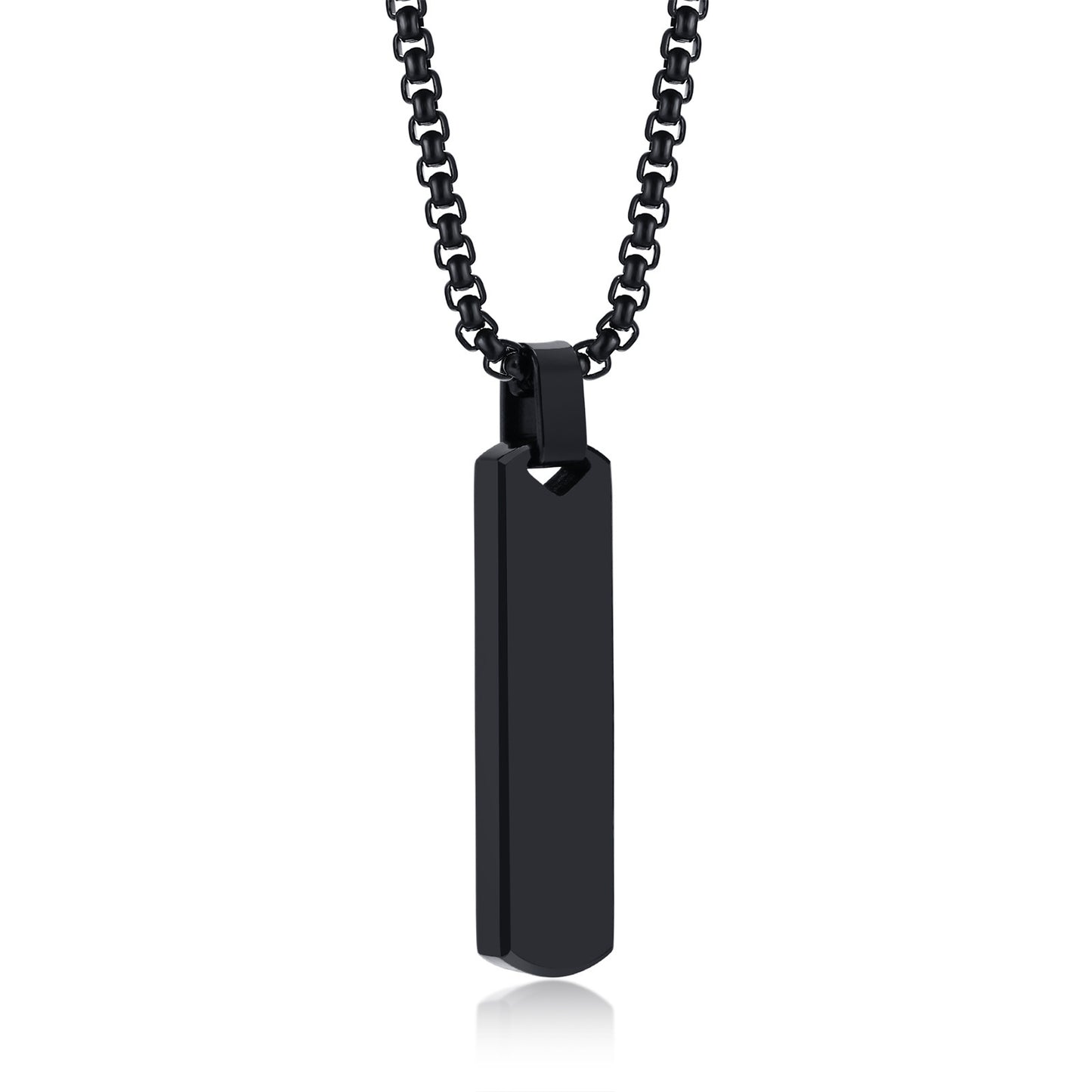 Cross-Border Lettering Jewelry Simple Pendant Necklace for Men