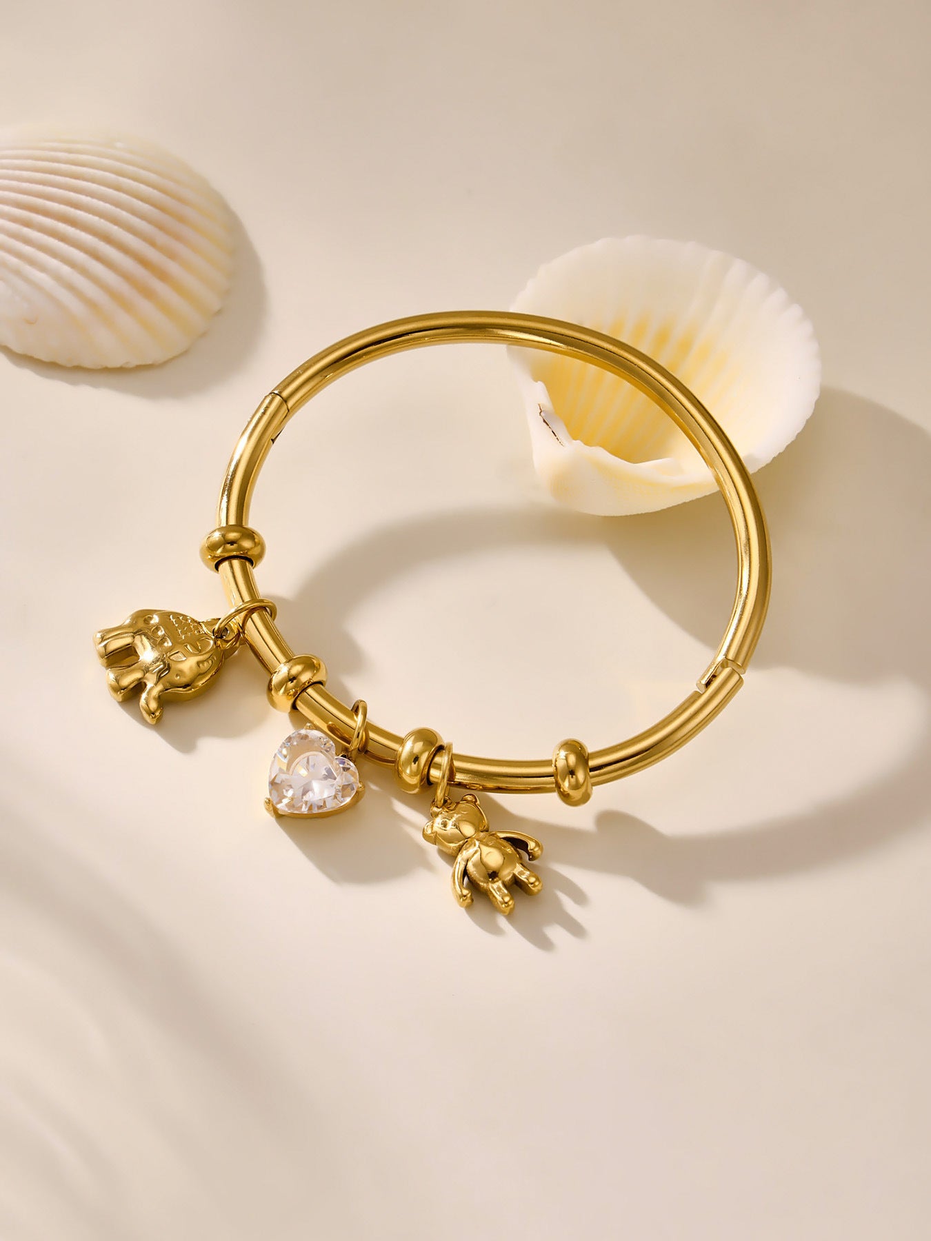 Planderful Geometric Bracelet Stainless Steel Gold Plated