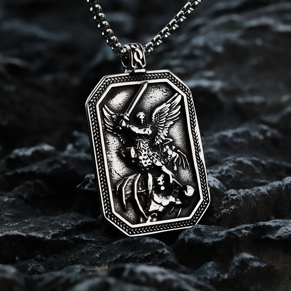 European And American Jewelry Titanium Steel Pendant Necklace