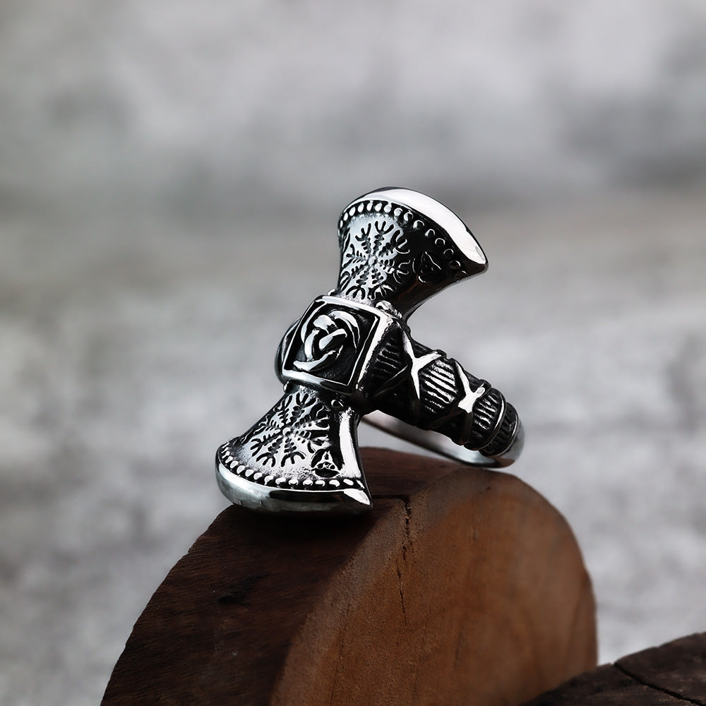 European And American Style Viking Rune Celtic Knot Ring