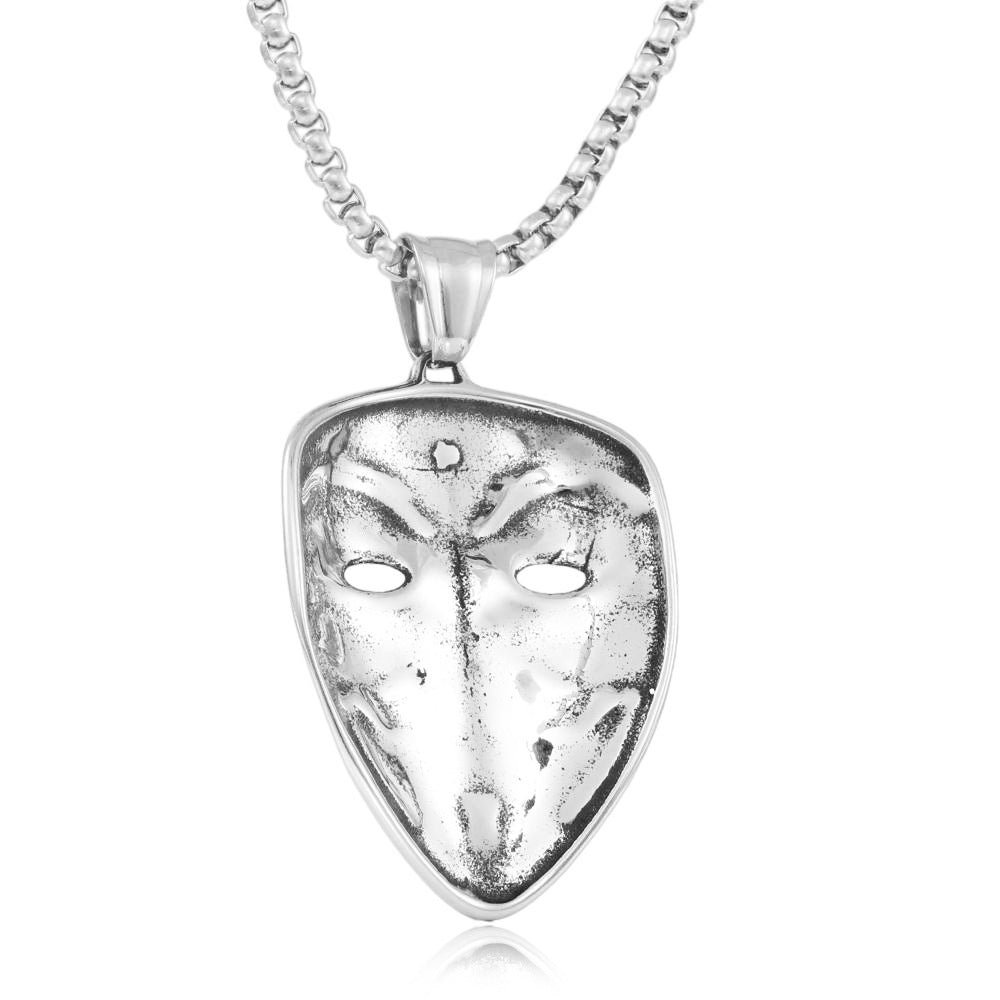 European And American Stainless Steel Mask Eye Pendant