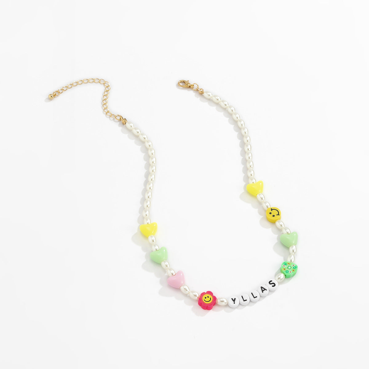Imitation Pearl Letter Necklace Beaded Pendant By Planderful For Women Elegant Statement Vienna Verve Gift