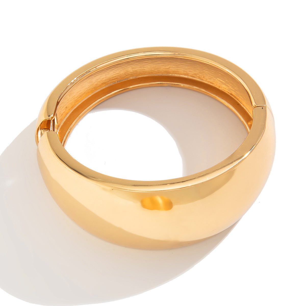 Planderful Vienna Verve Wide Face Statement Bracelet For Women Retro Metal Jewelry