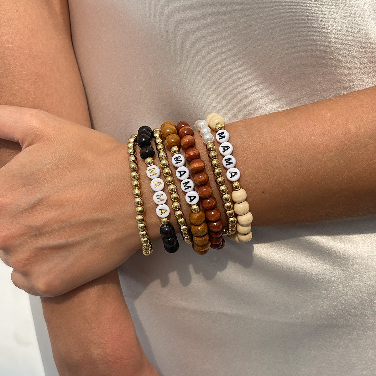 Planderful Vienna Verve Bracelet – Exaggerated Multi-Layered Beaded Design