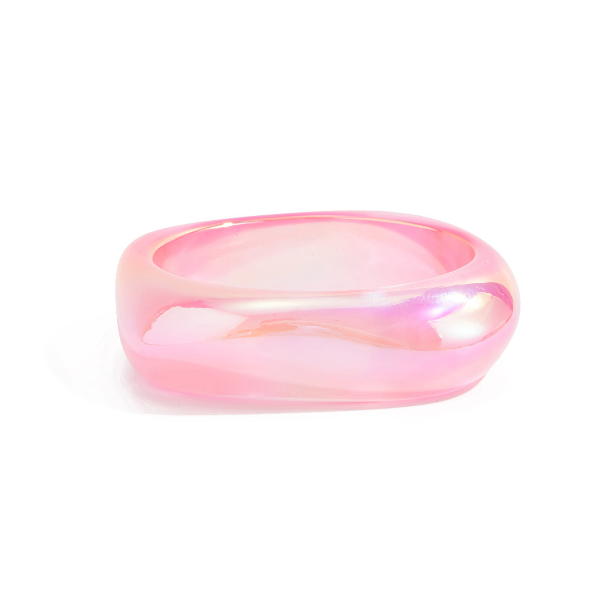 Planderful Geometric Resin Bracelet For Women Multilateral Pearlescent Finish Vienna Verve Collection Jewelry
