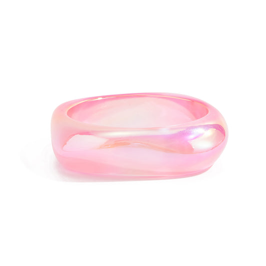Planderful Geometric Resin Bracelet For Women Multilateral Pearlescent Finish Vienna Verve Collection Jewelry