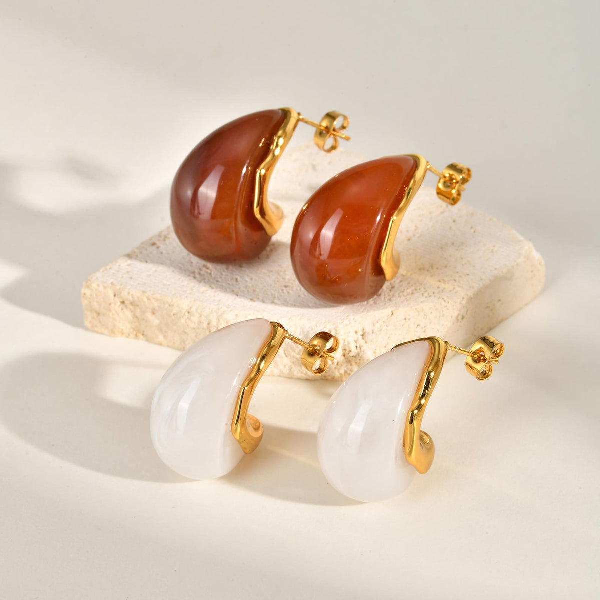 Stainless Steel Matte Earrings