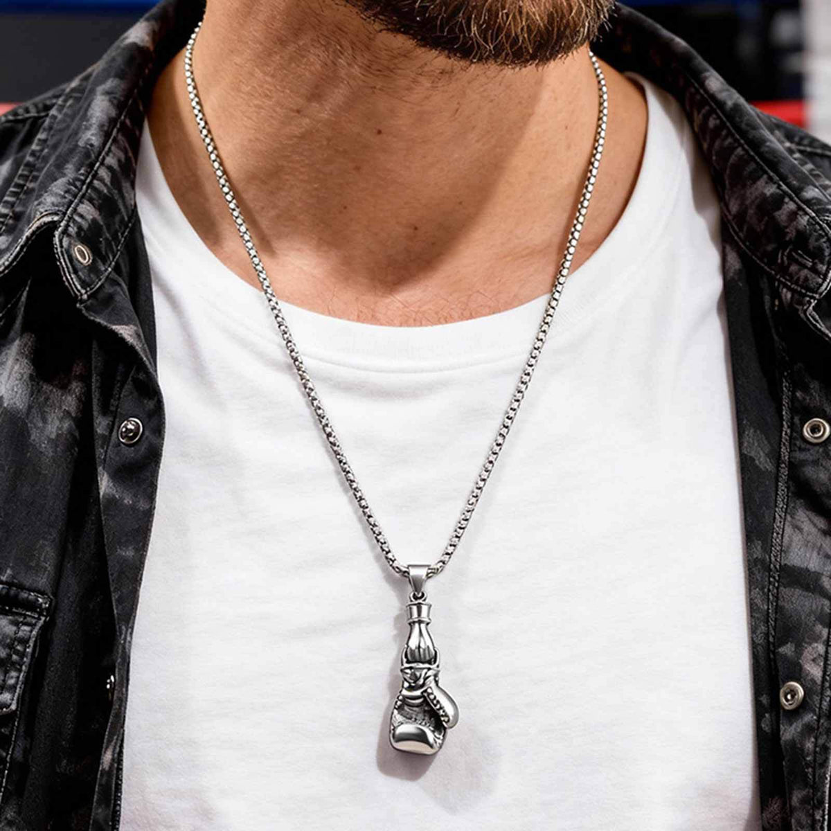 Vintage Stainless Steel Pendant