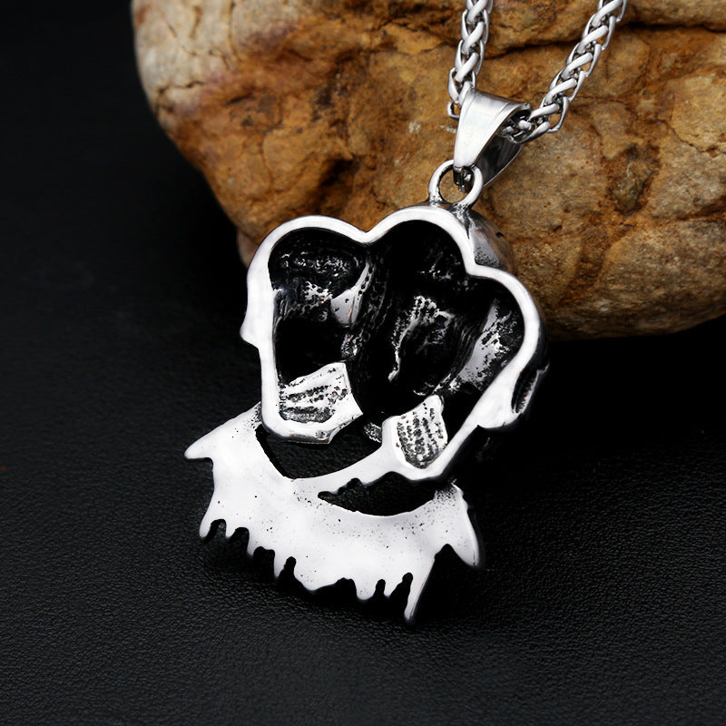 Punk Skull Stainless Steel Men's Ring