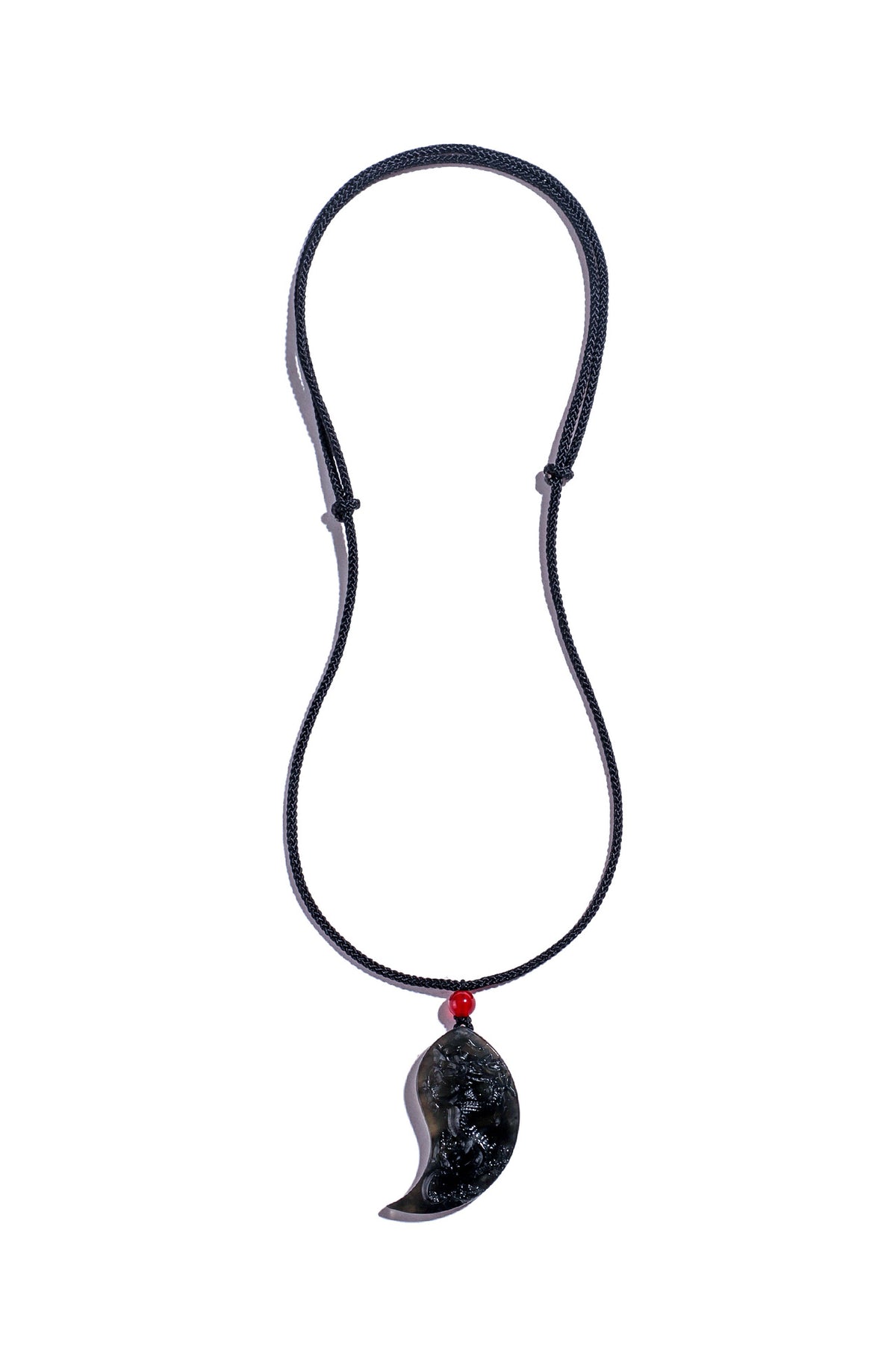 Xiuyu Jade Dragon & Phoenix Pendant Necklace